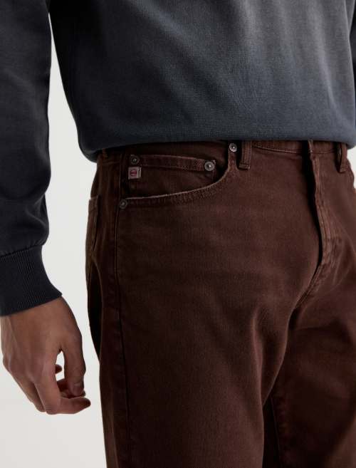 Everett Slim Straight Jean - Sulfur Wood Brown