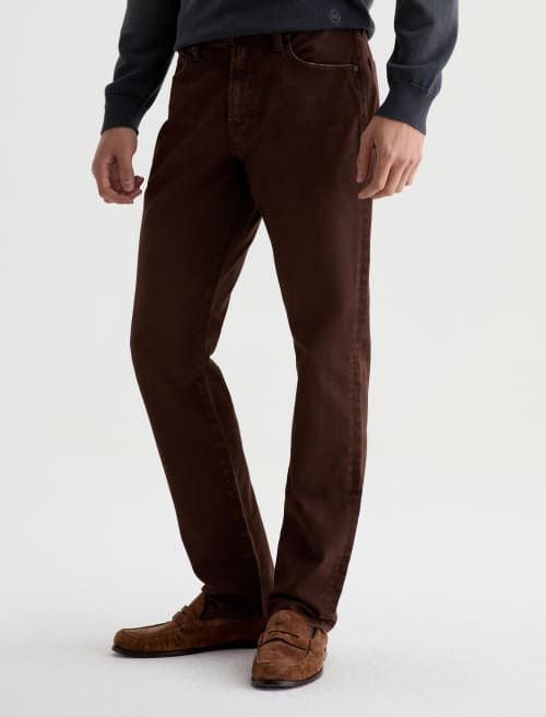 Everett Slim Straight Jean - Sulfur Wood Brown