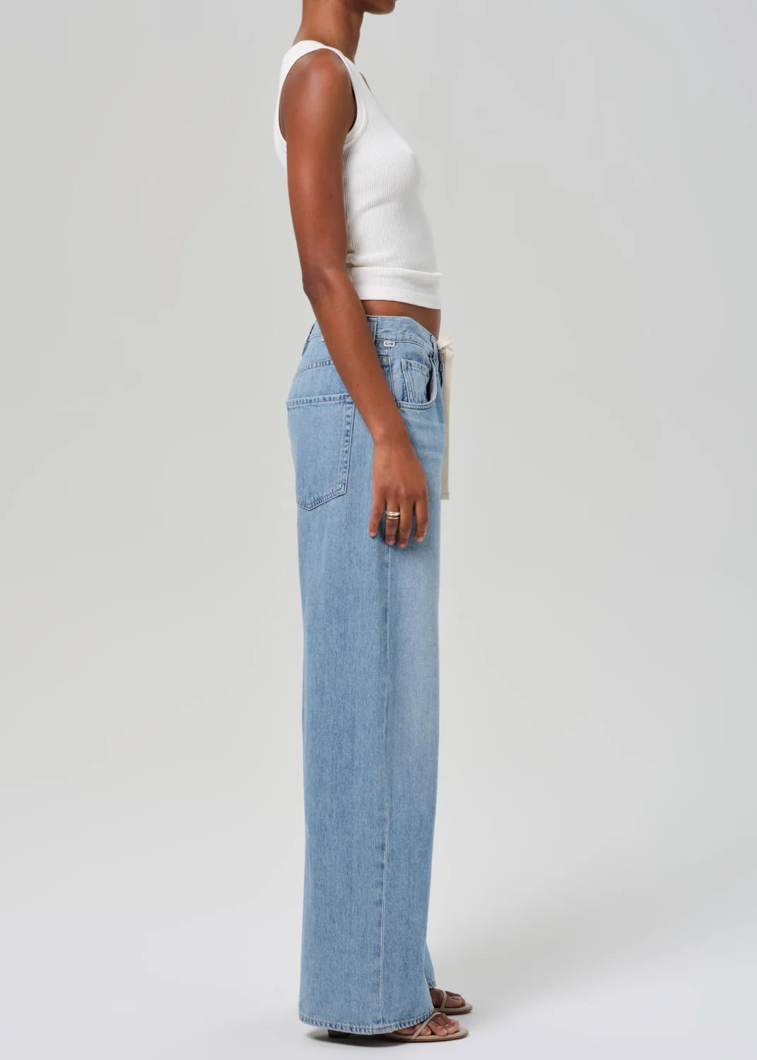 Brynn Drawstring Trouser - Blue Lace