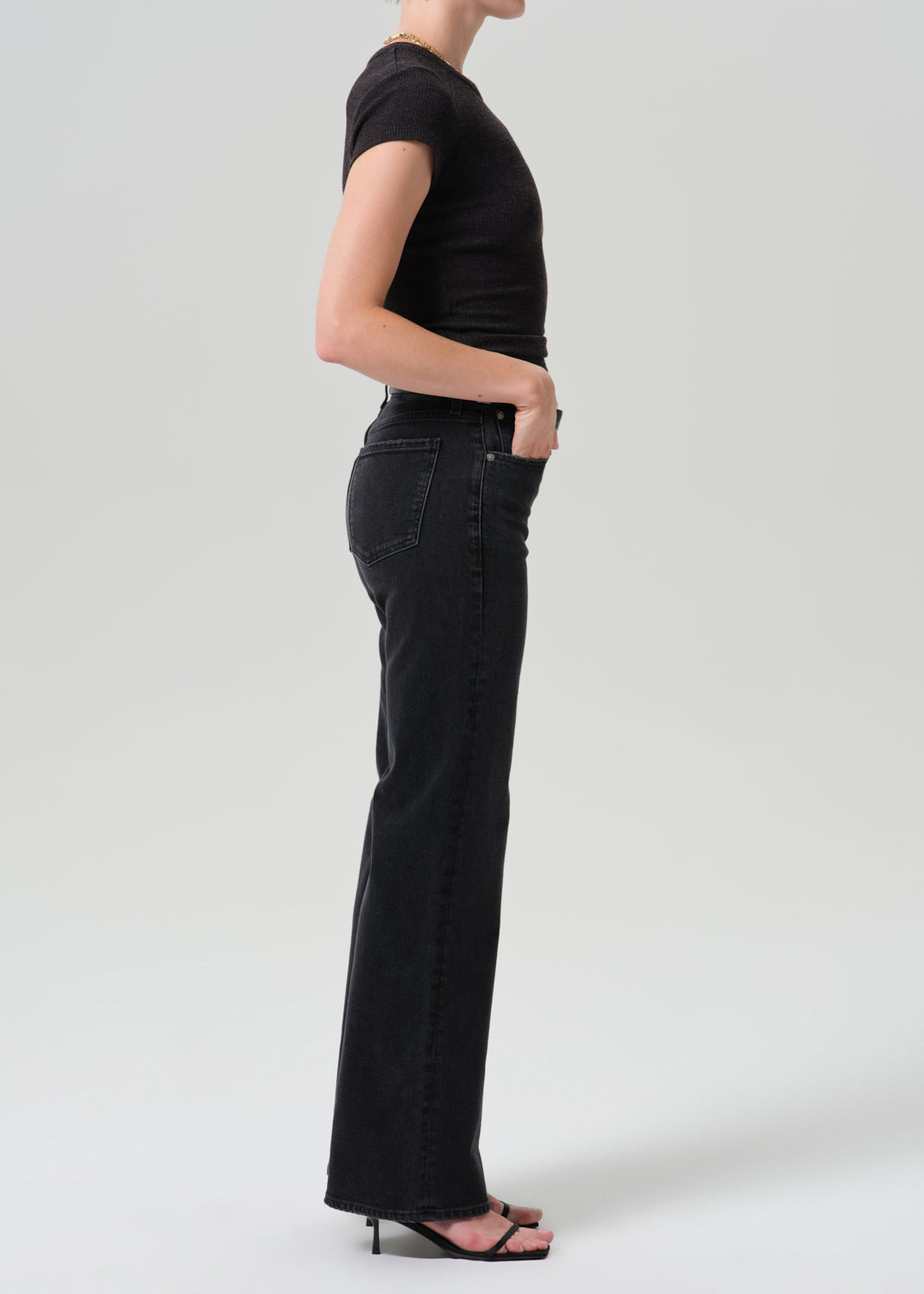Kimberly 70's Flare in Cateye, back view