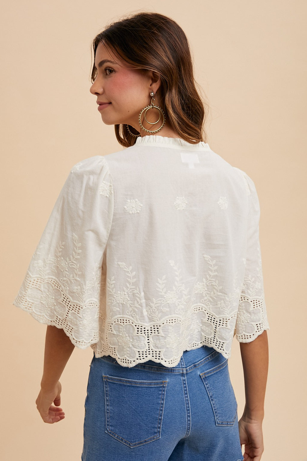 Darby Embroidered Top
