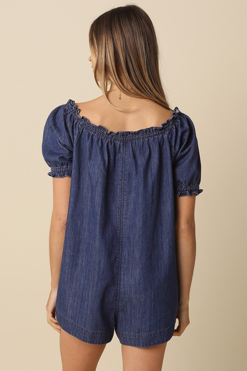 Wynwood Denim Romper