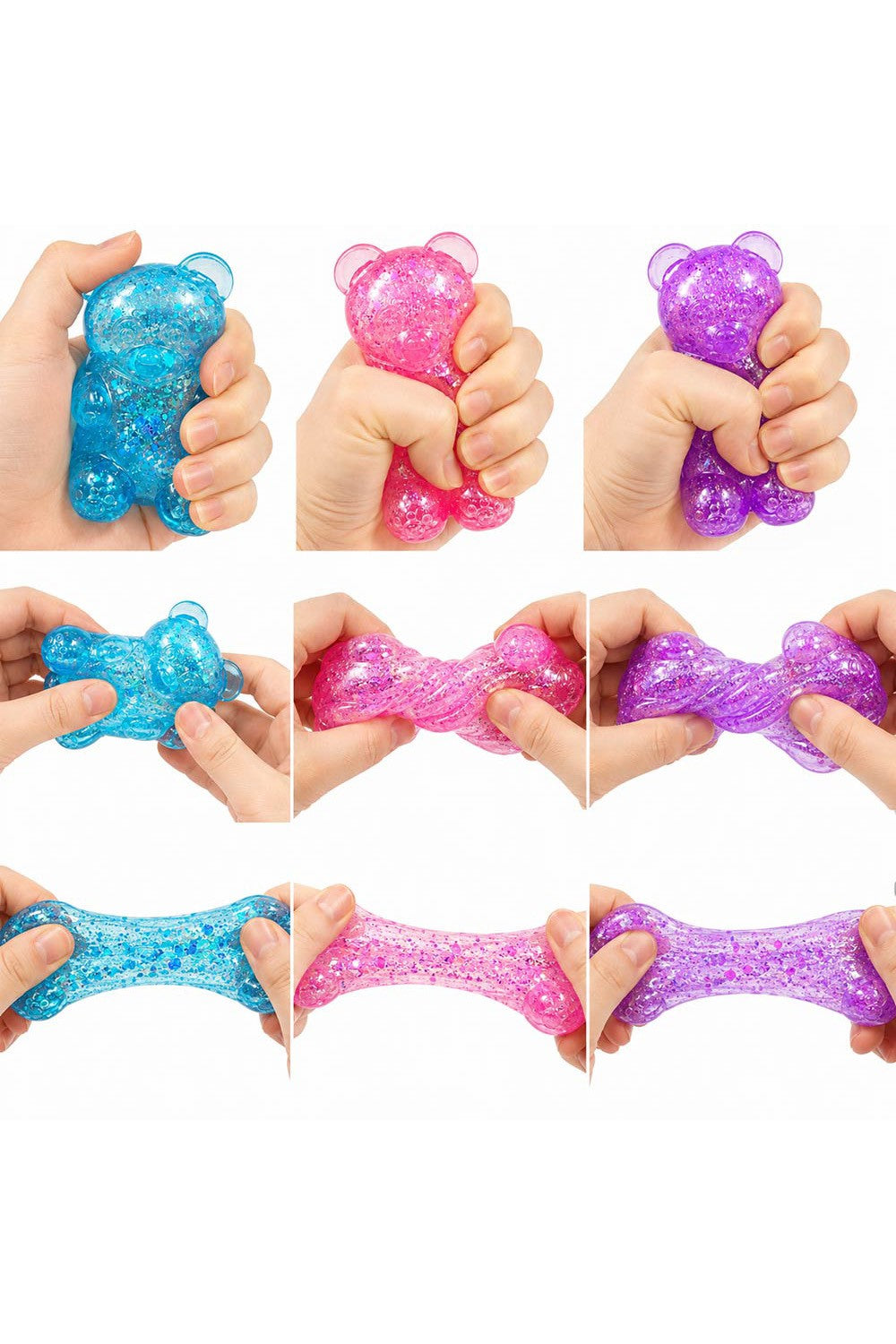 Viral Glitter Gummy Bear Squeeze