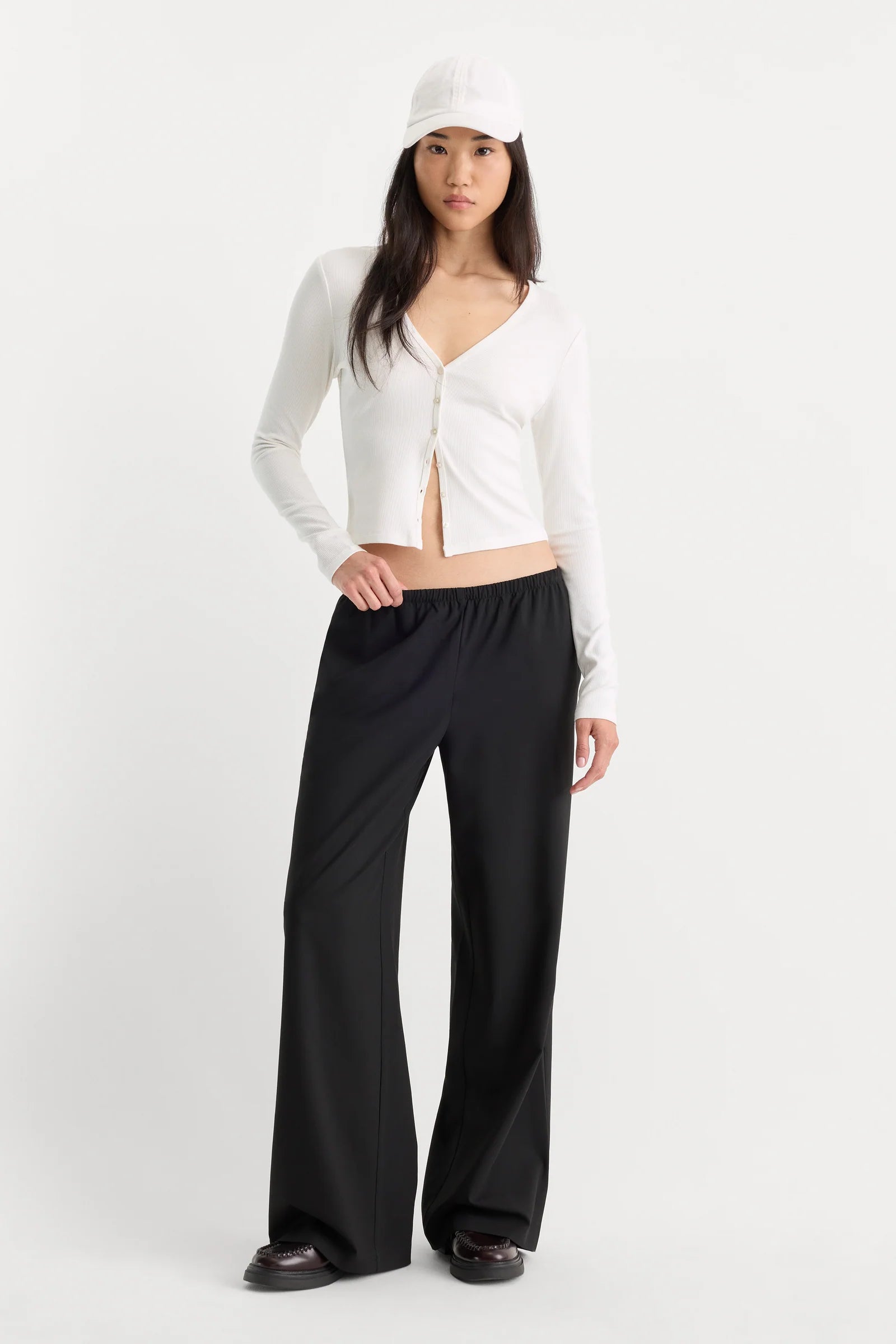 The Rib V Neck Cardigan