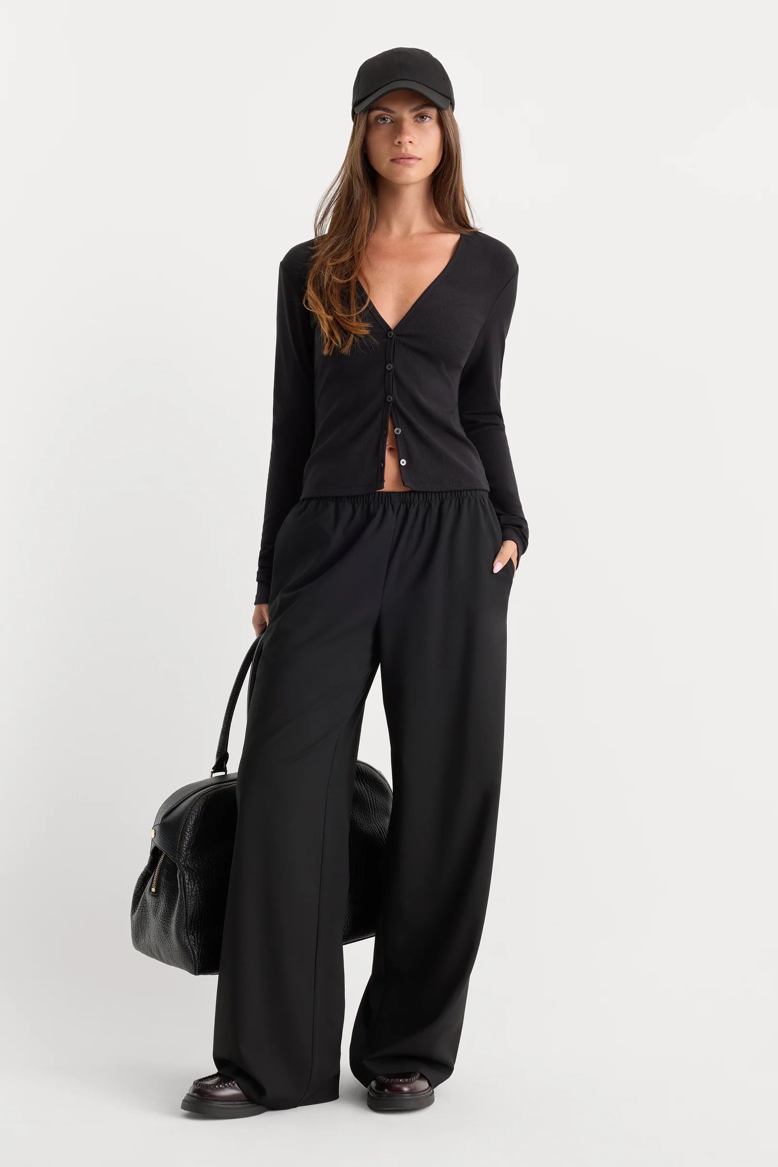 The Rib V Neck Cardigan