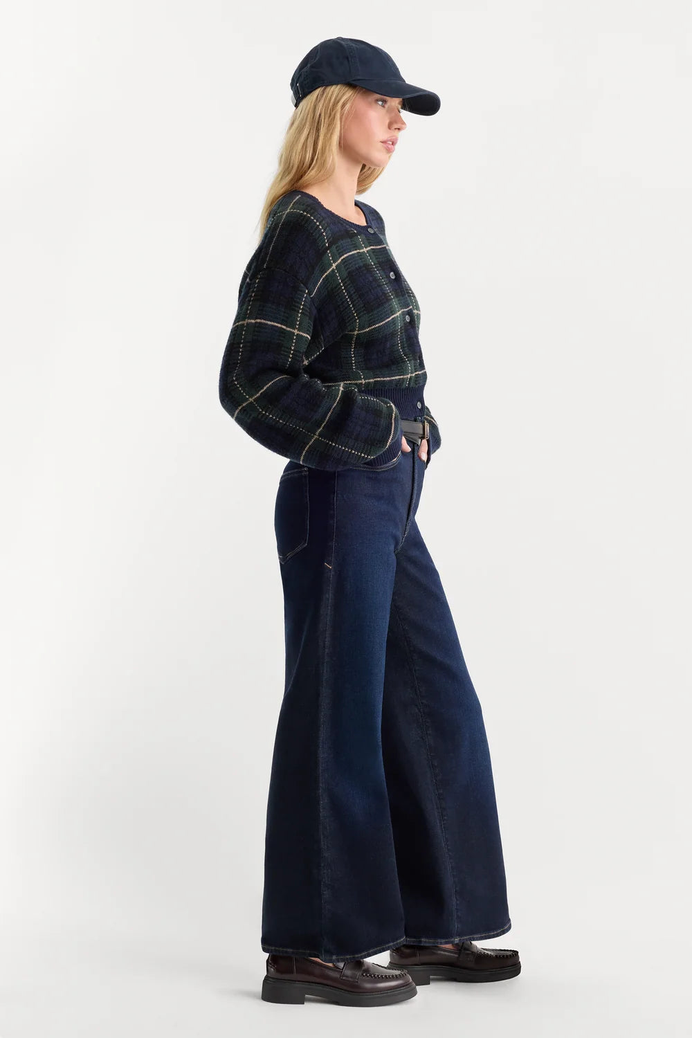 Soft Tech Good Waist Palazzo Ankle - Indigo