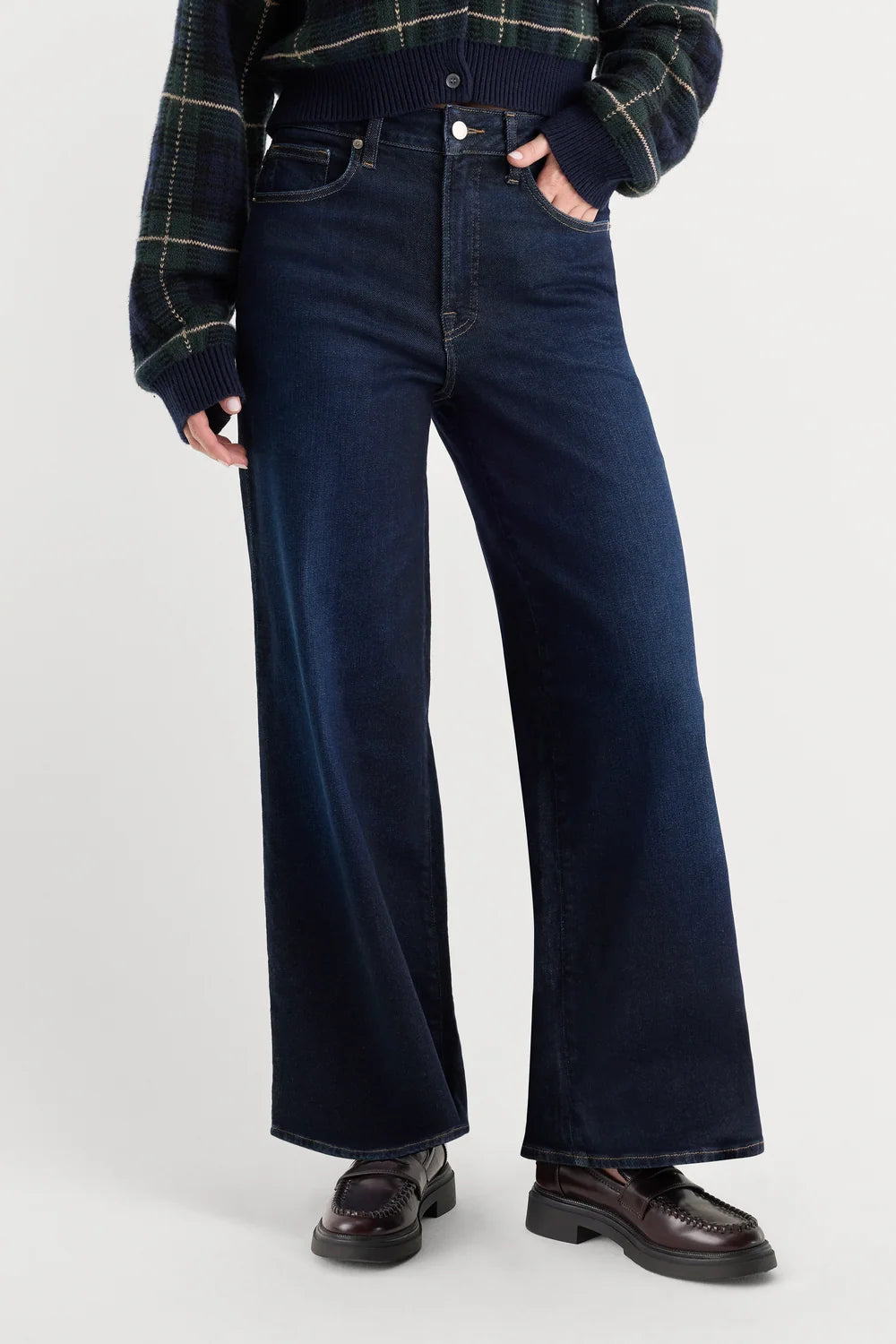 Soft Tech Good Waist Palazzo Ankle - Indigo