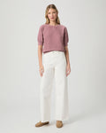Anessa 31" Wide Leg Jean - Tonal Ecru