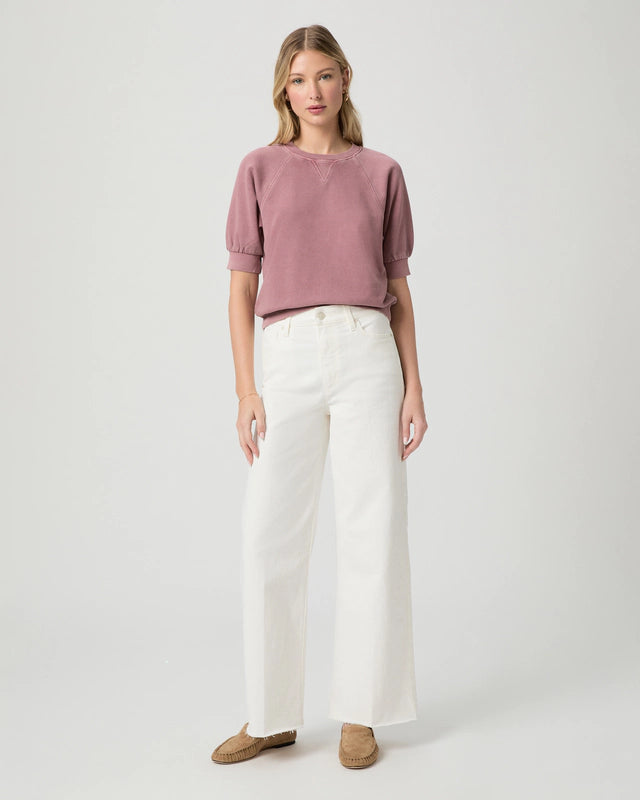 Anessa 31" Wide Leg Jean - Tonal Ecru