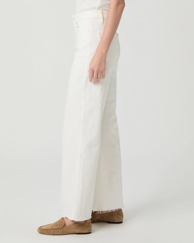 Anessa 31" Wide Leg Jean - Tonal Ecru