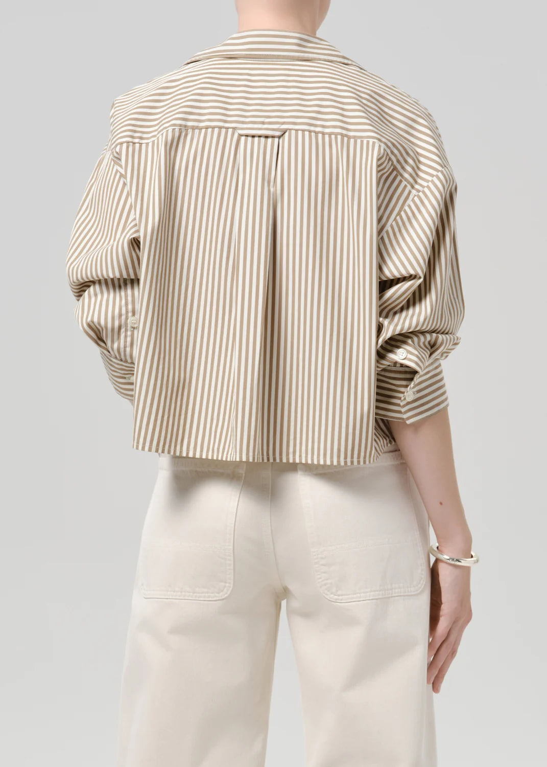 Petit Ami Japanese Poplin Shirt - Sandatlas Stripe