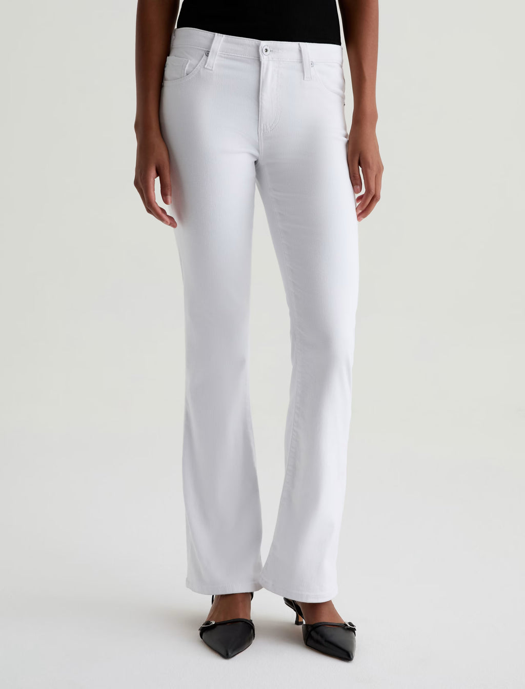 Angel Low-Rise Boot Cut- Gallery White