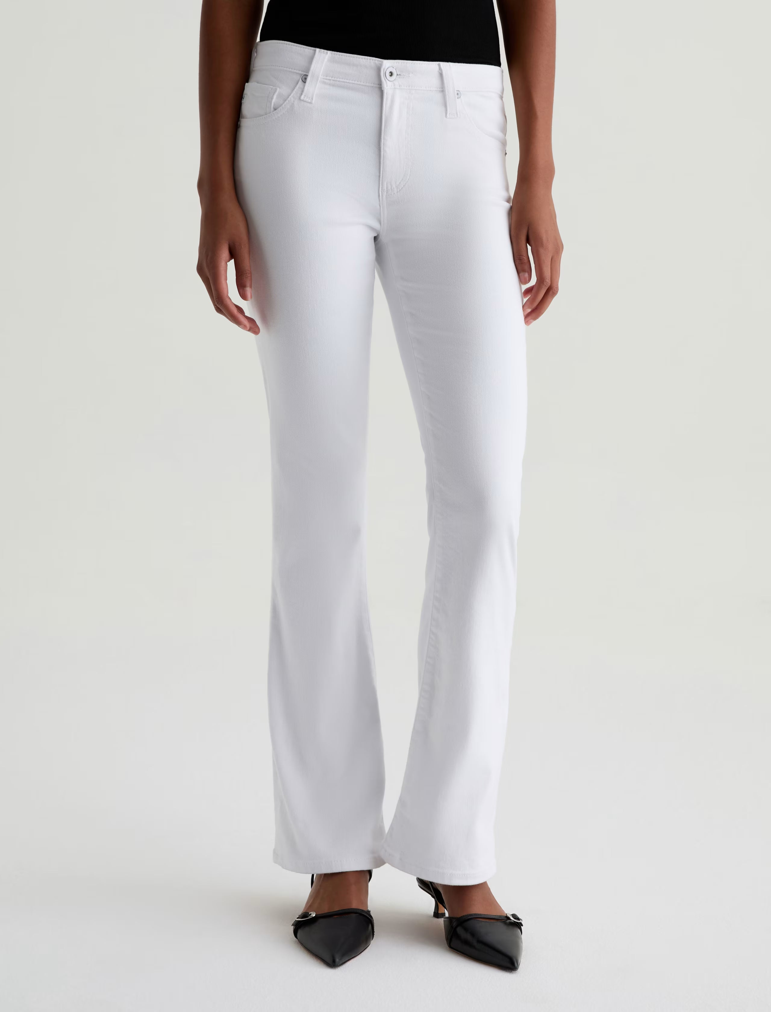 Angel Low-Rise Boot Cut- Gallery White