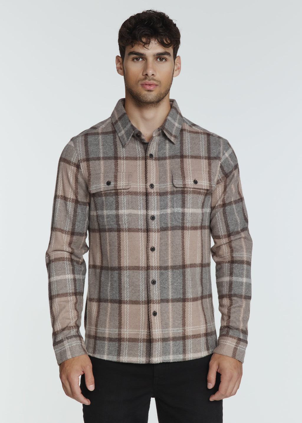 Generation Plaid Shirt - Taupe