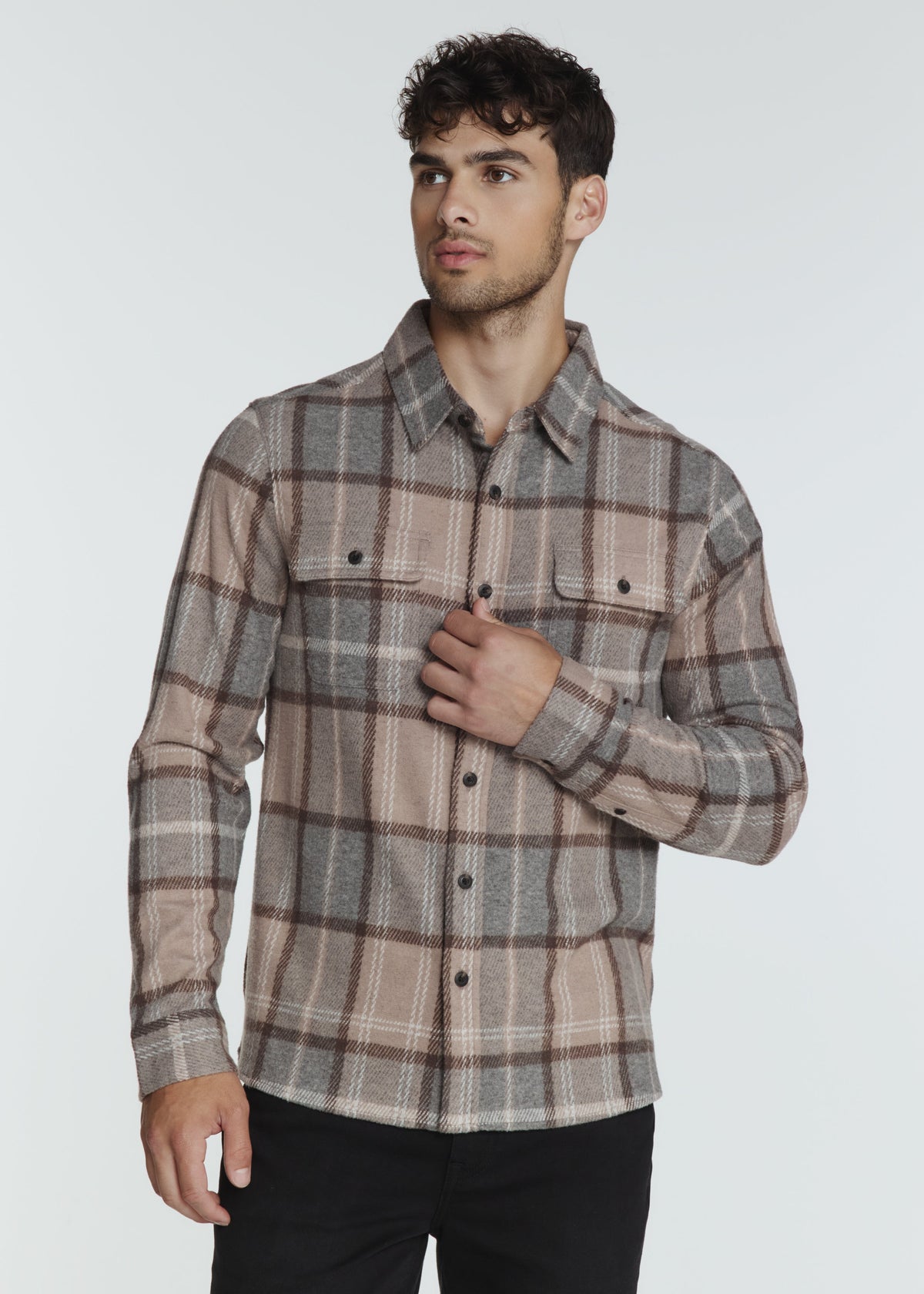 Generation Plaid Shirt - Taupe