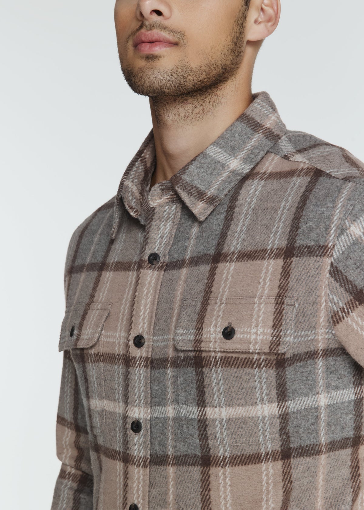 Generation Plaid Shirt - Taupe