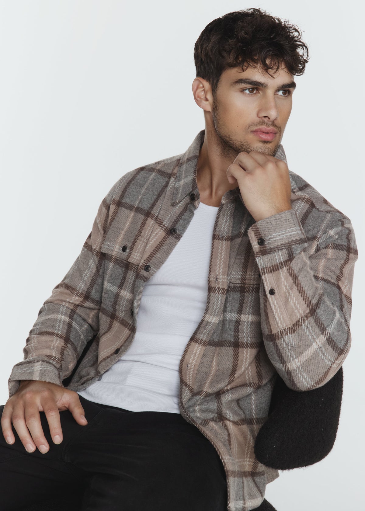 Generation Plaid Shirt - Taupe