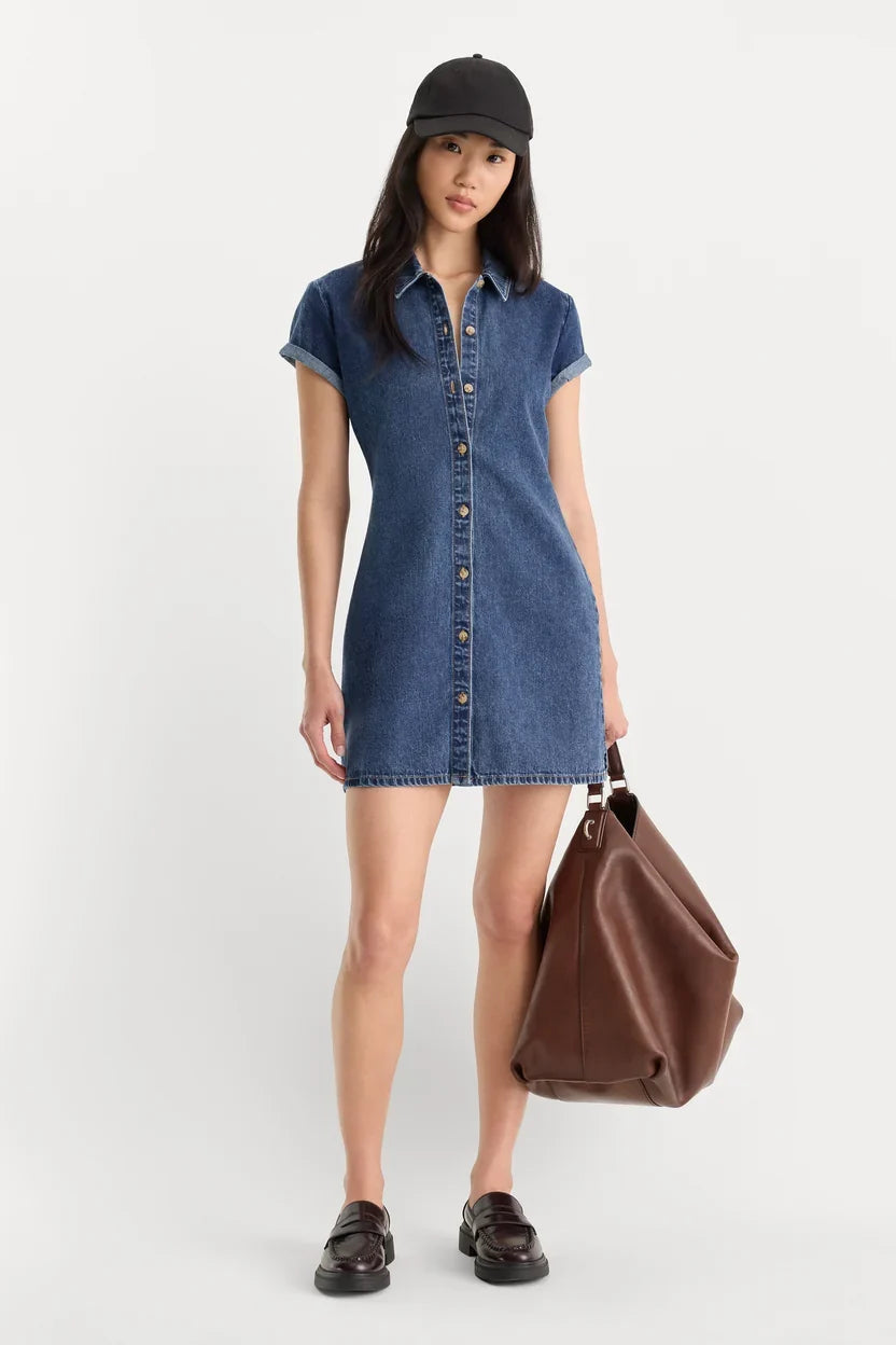 The Denim Polo Dress – The Denim Bar
