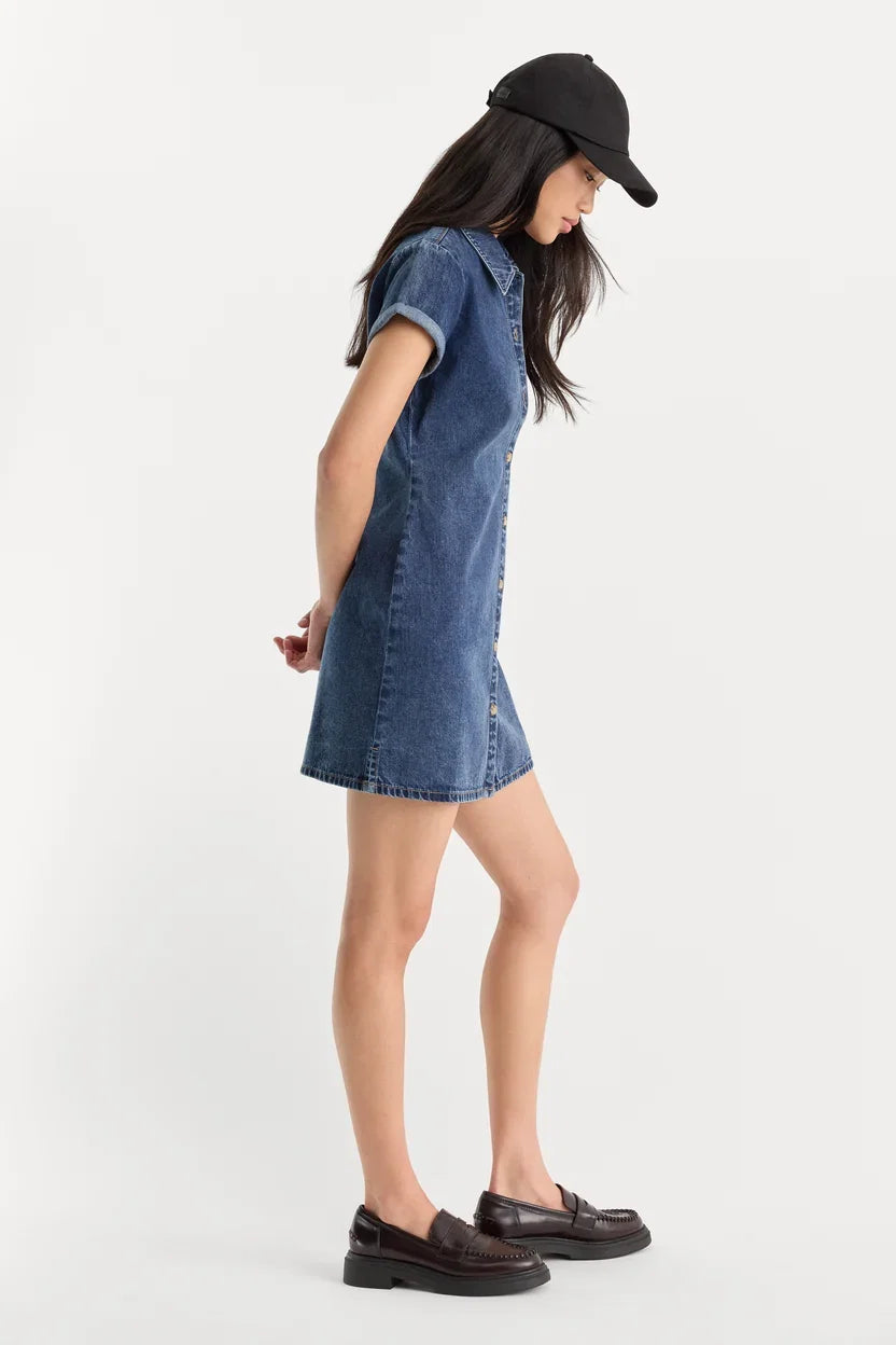 The Denim Polo Dress