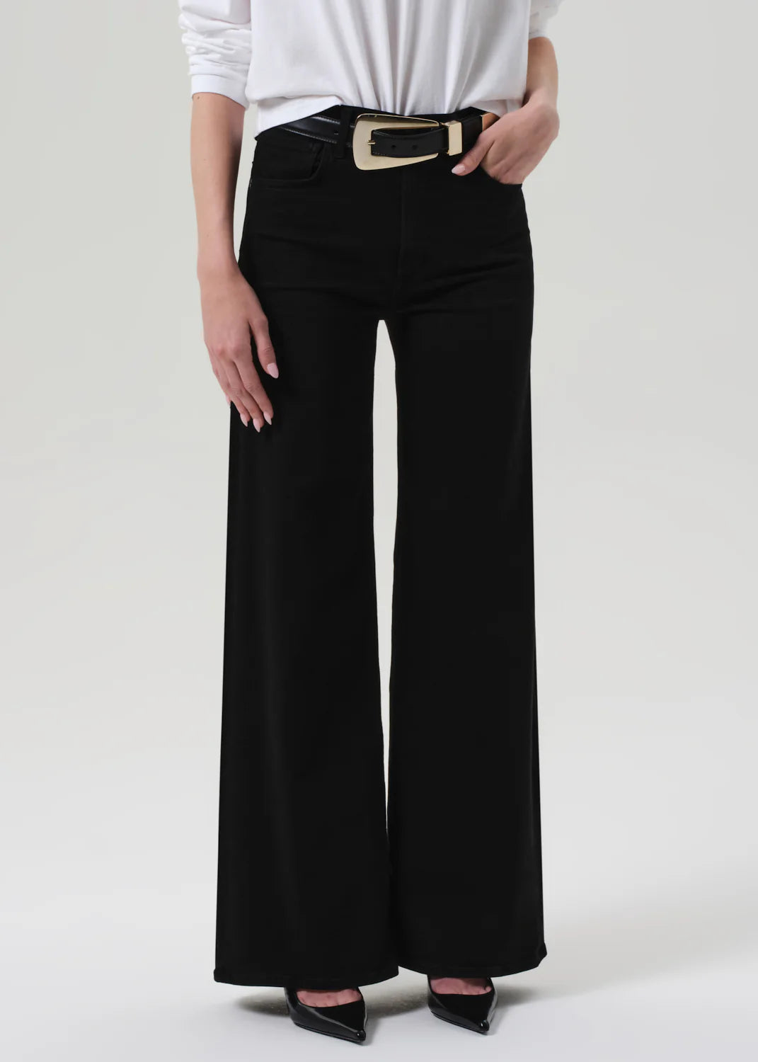 Lyra Wide Leg- Plush Black