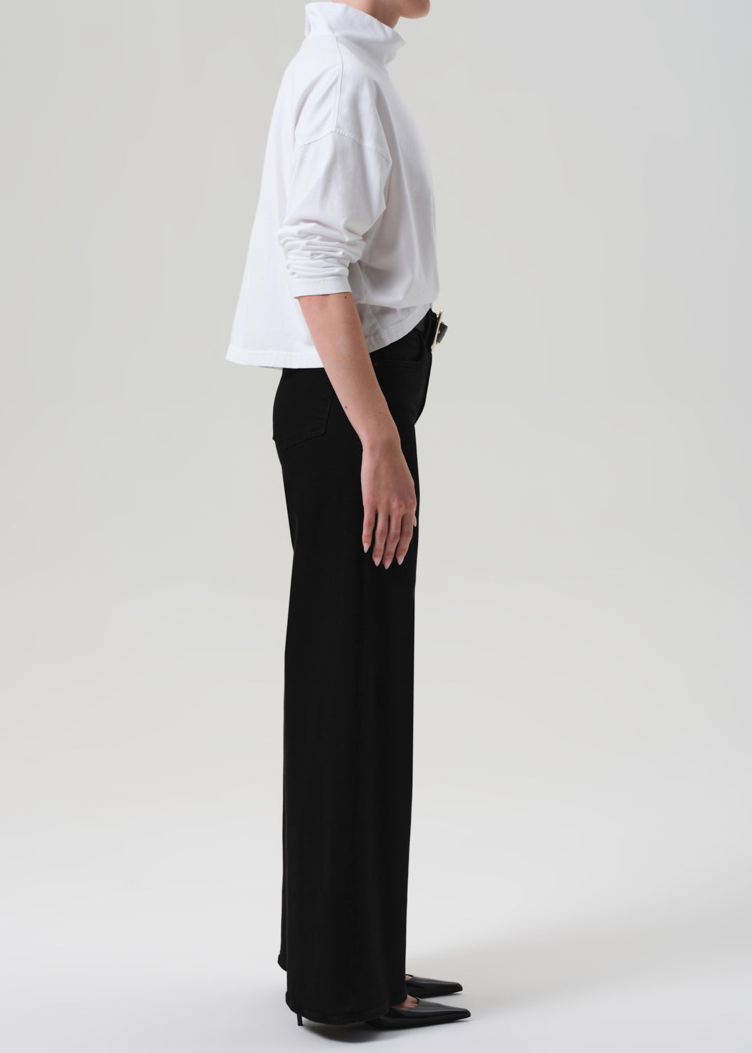 Lyra Wide Leg- Plush Black