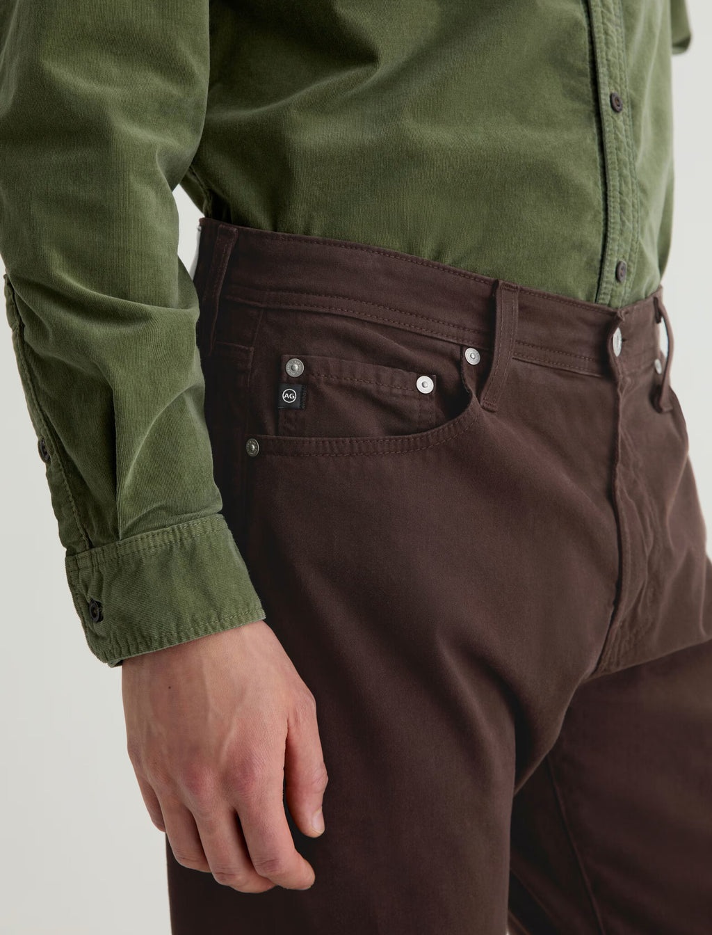 Everett Slim Straight Jean- Raw Umber