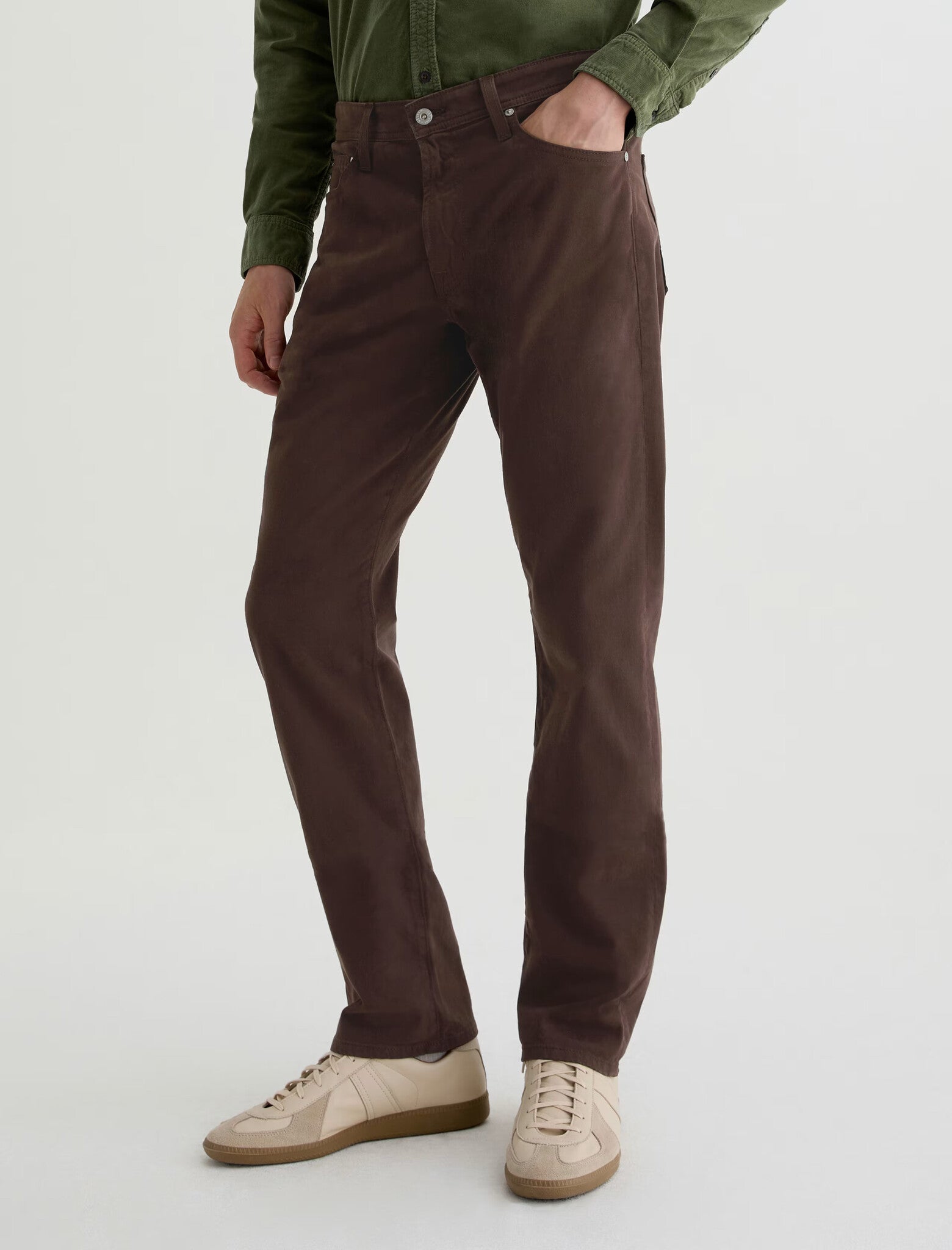 Everett Slim Straight Jean- Raw Umber