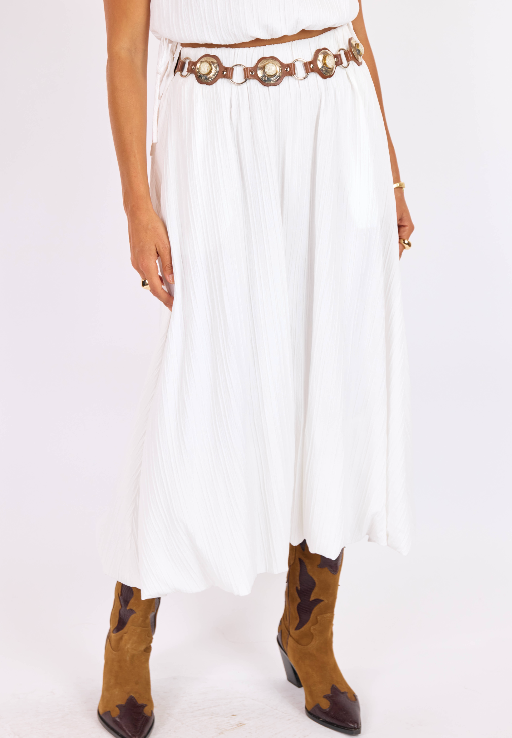 Deja Vu Bubble Maxi Skirt