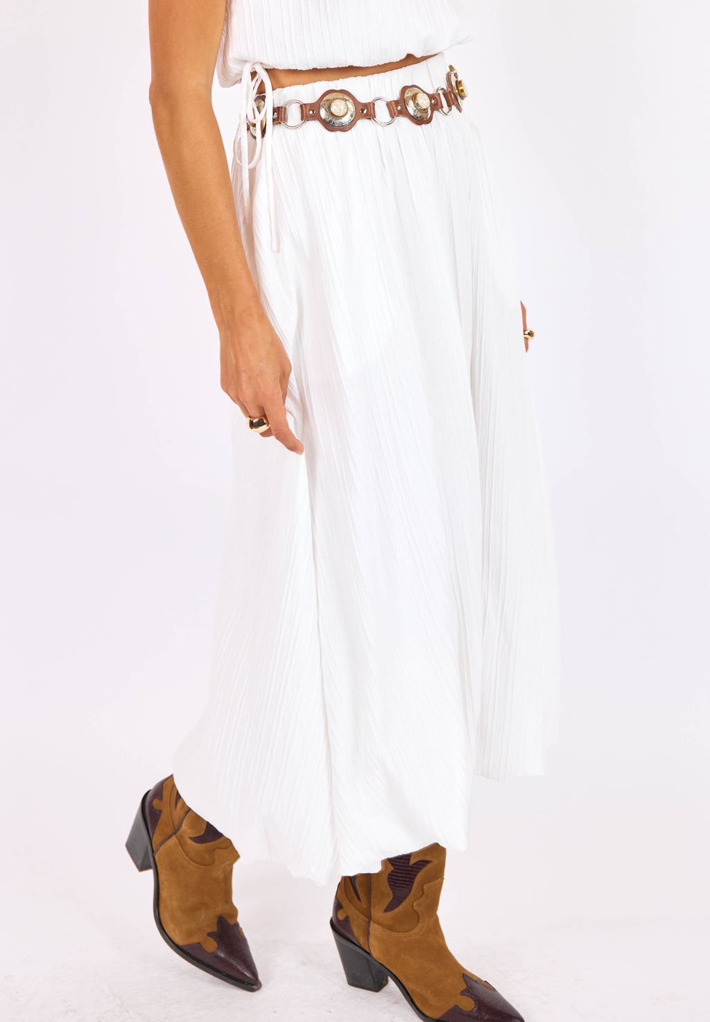 Deja Vu Bubble Maxi Skirt