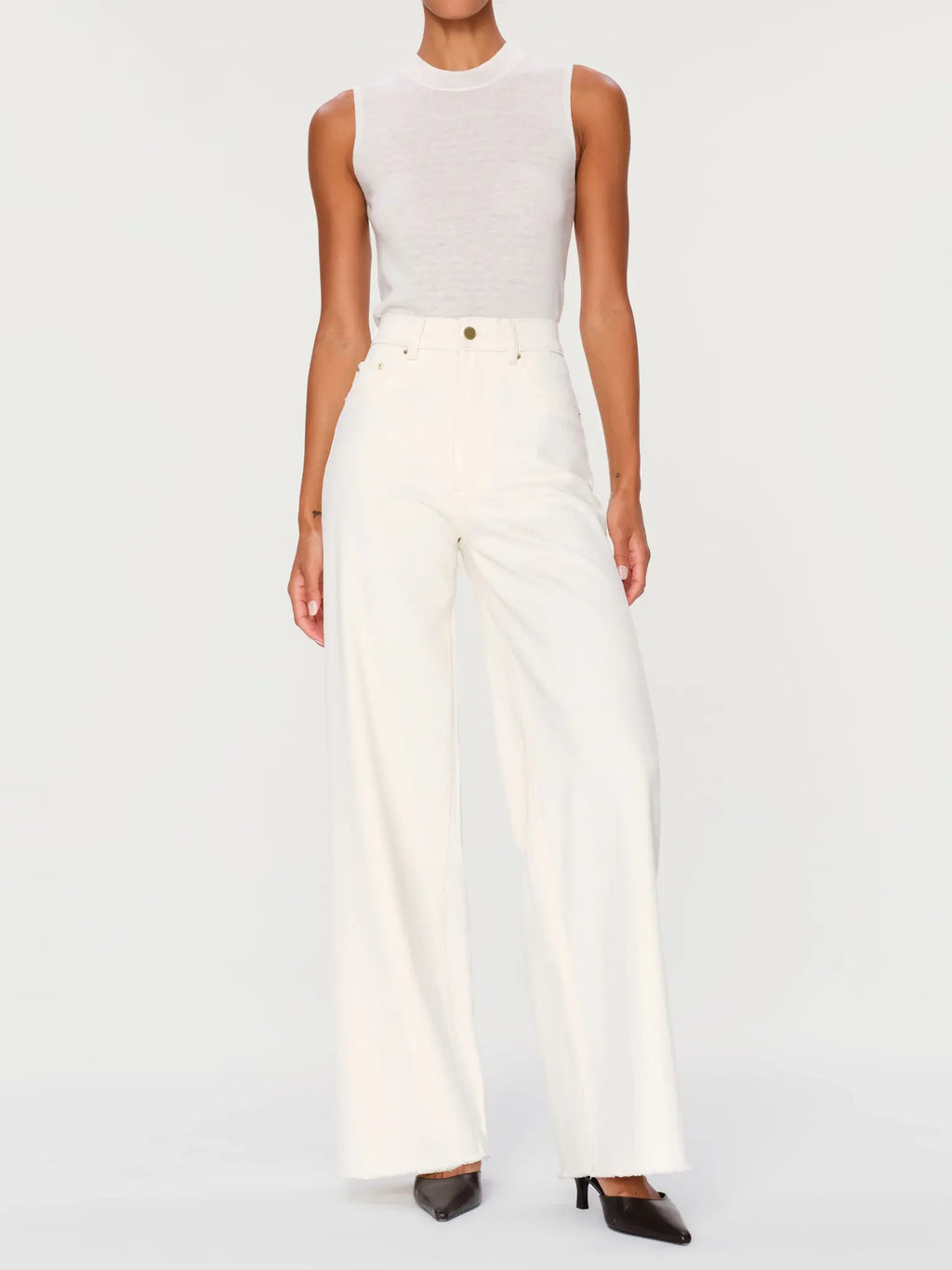 Hepburn Wide Leg- Eggshell