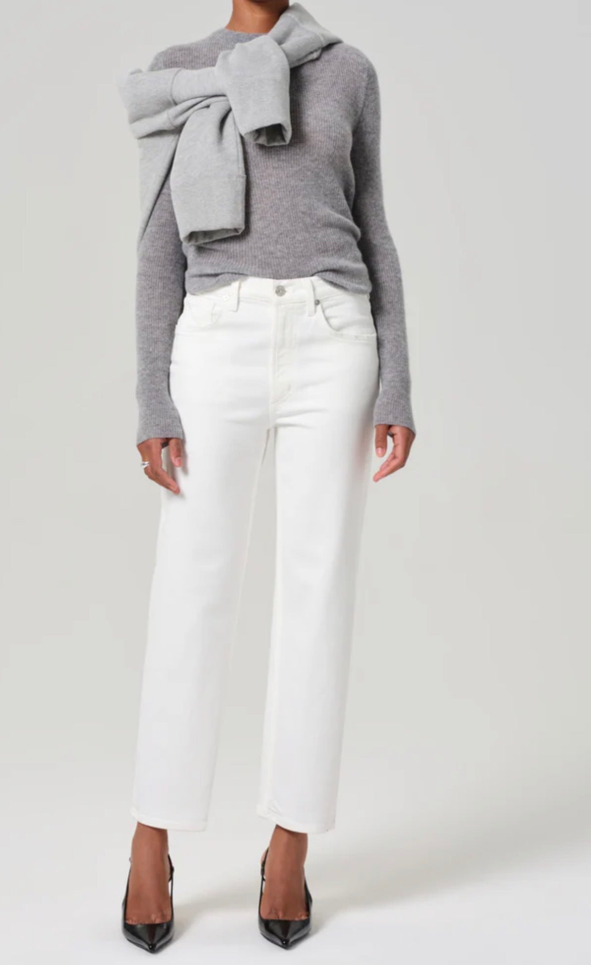 Palma Straight Jean- Soft White