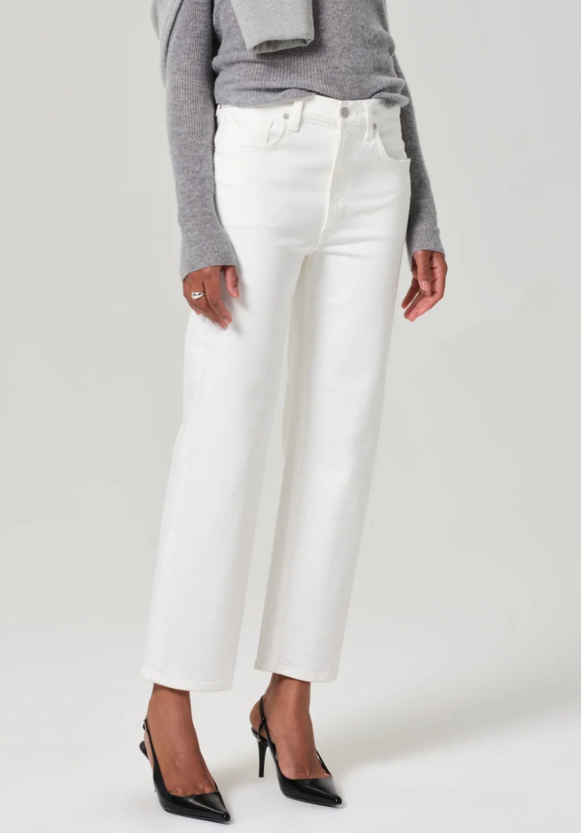 Palma Straight Jean- Soft White