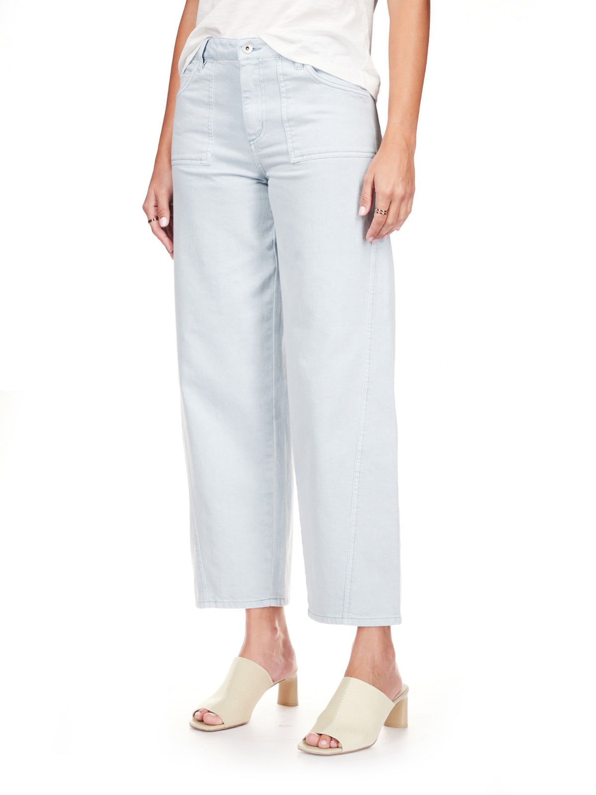 District Column Ankle Jean- Blue Mirage