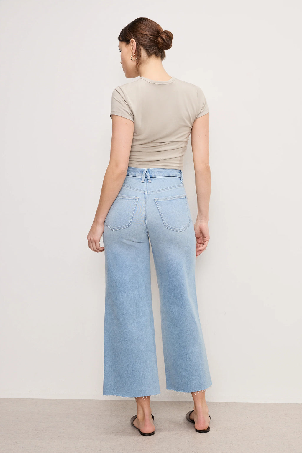 Good Waist Palazzo Crop- Light Compression