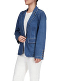 Sculpted Denim Blazer