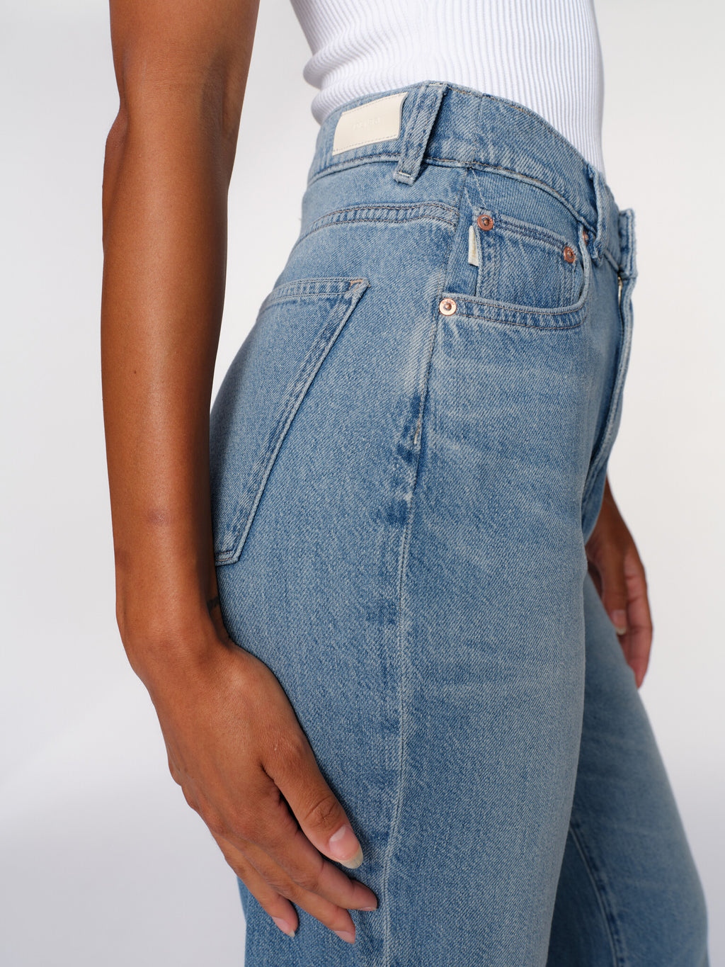 Hepburn Wide Leg Ankle- River Bank