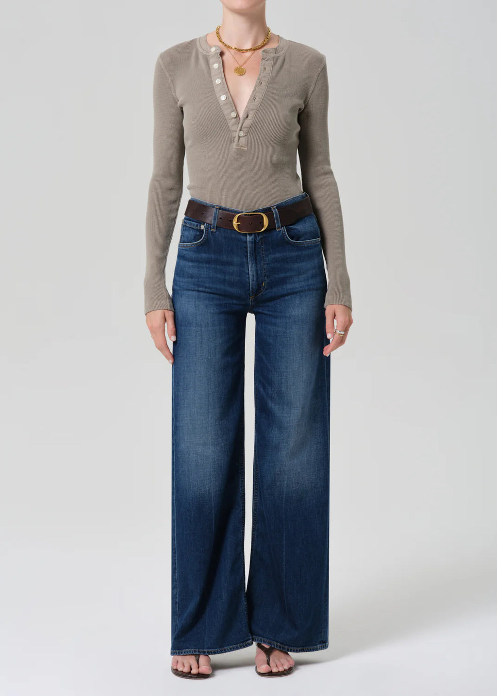 Lyra Long Wide Leg- Elm