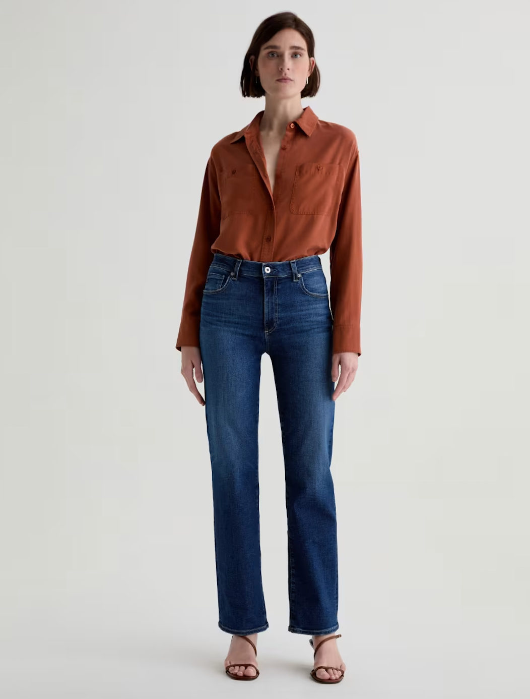 Brinley Mid Rise Straight- Poetic