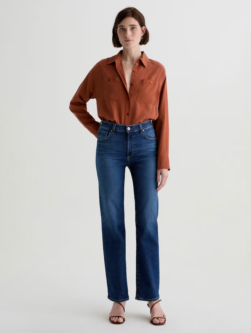 Brinley Mid Rise Straight- Poetic