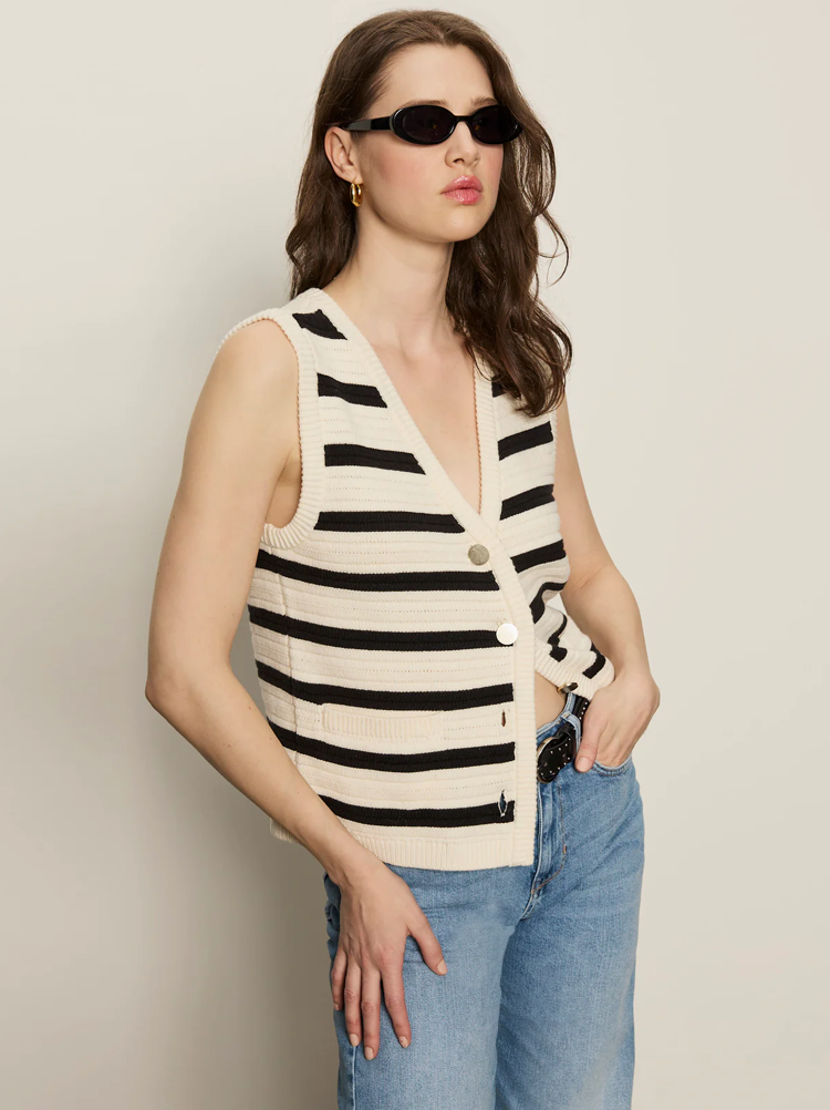 Textured Sweater Vest