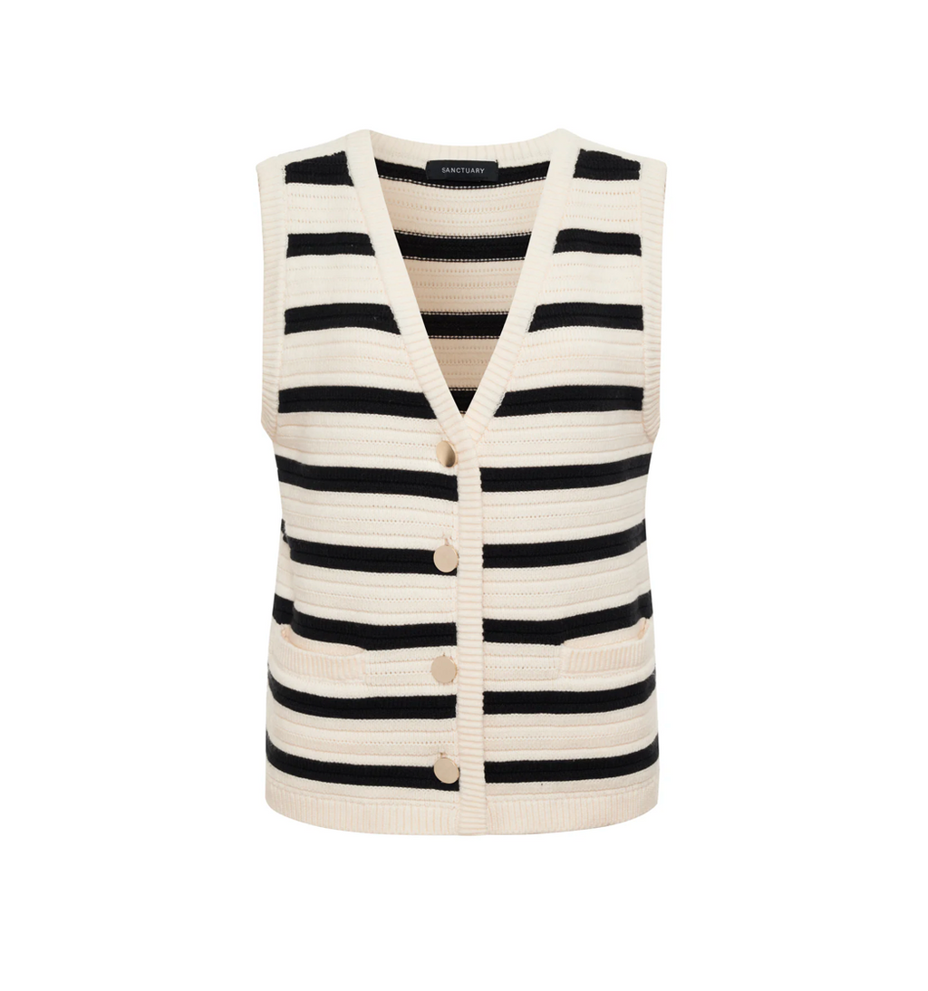 Textured Sweater Vest