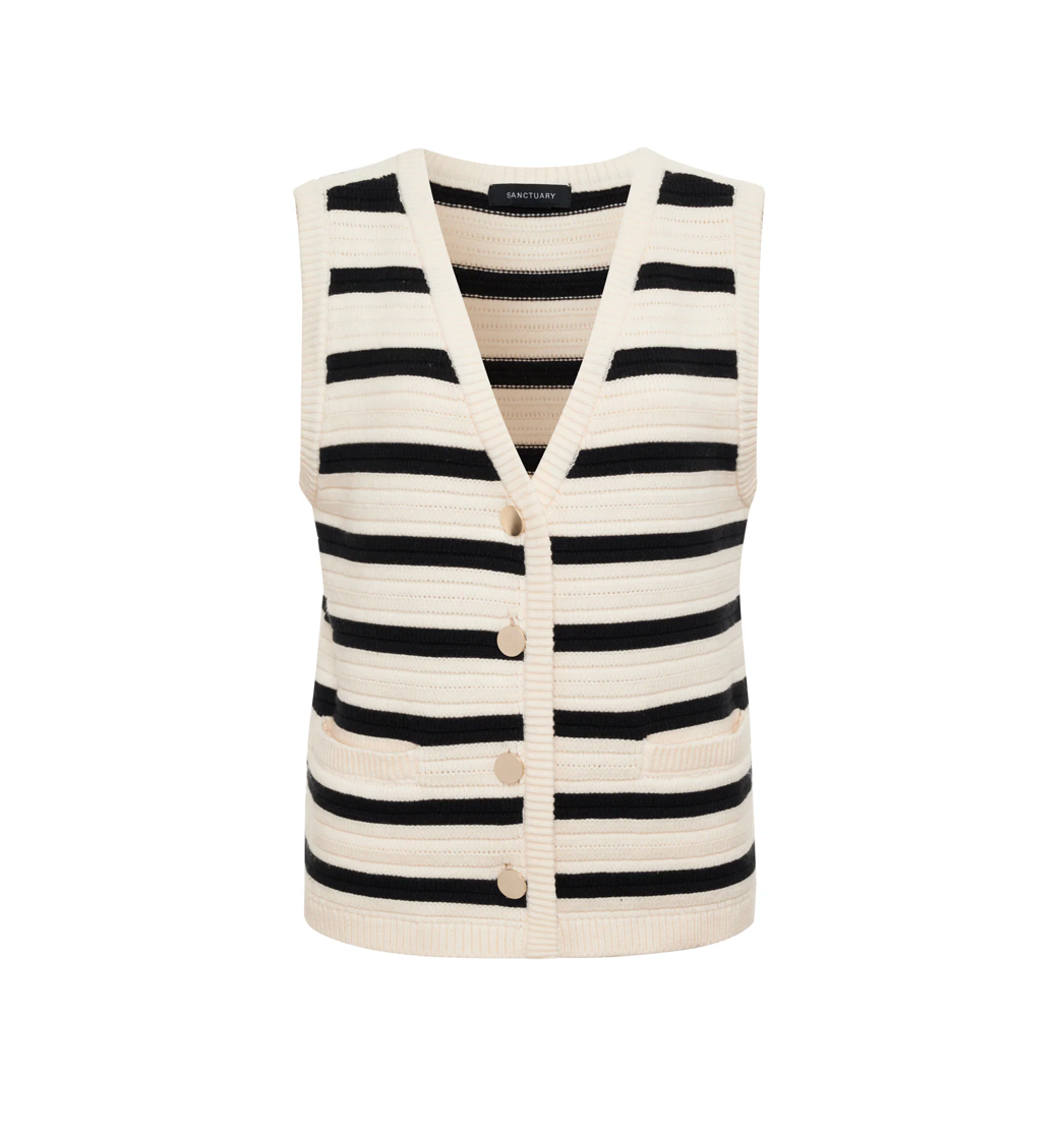 Textured Sweater Vest