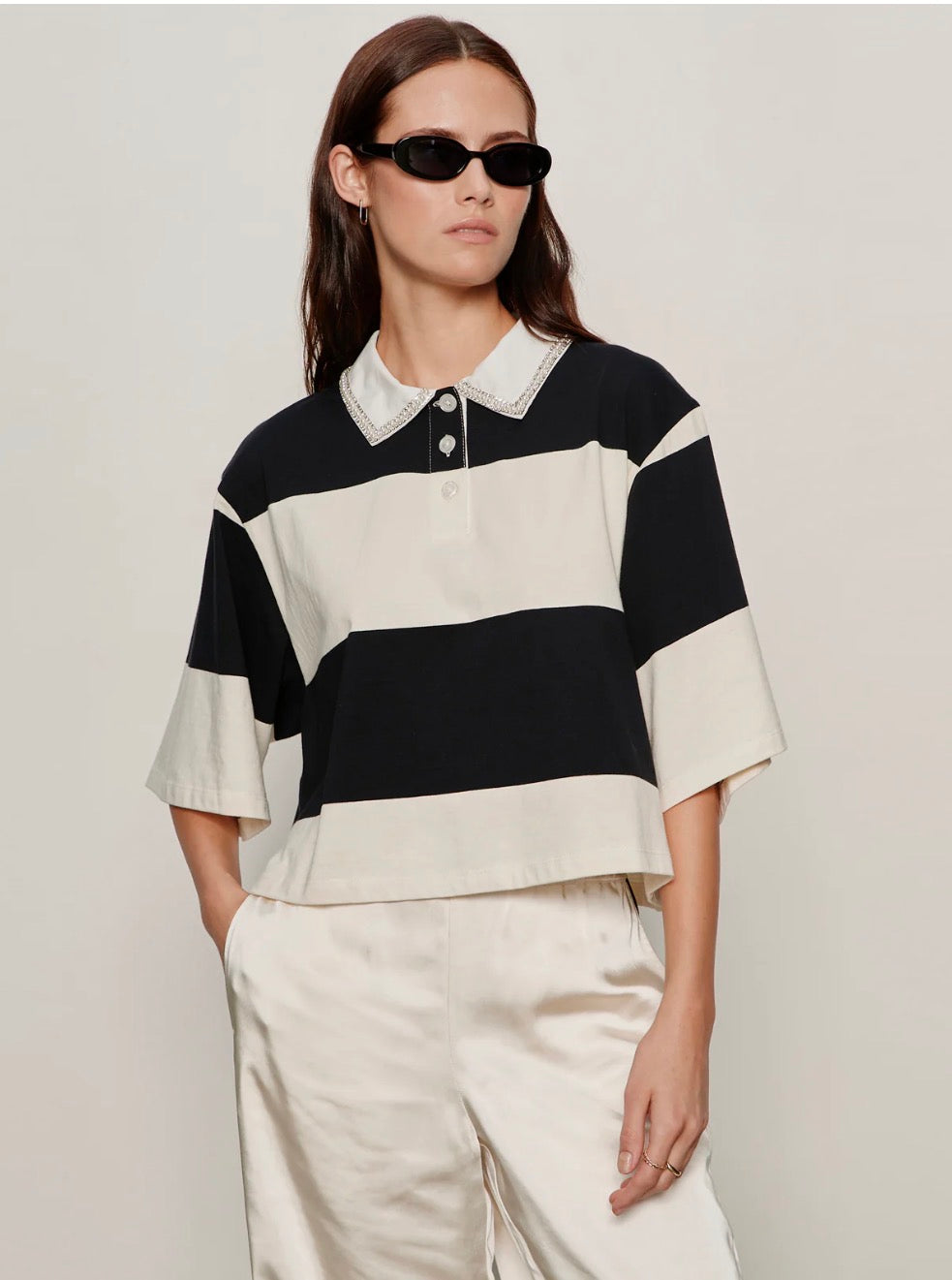 Embellished Polo Tee