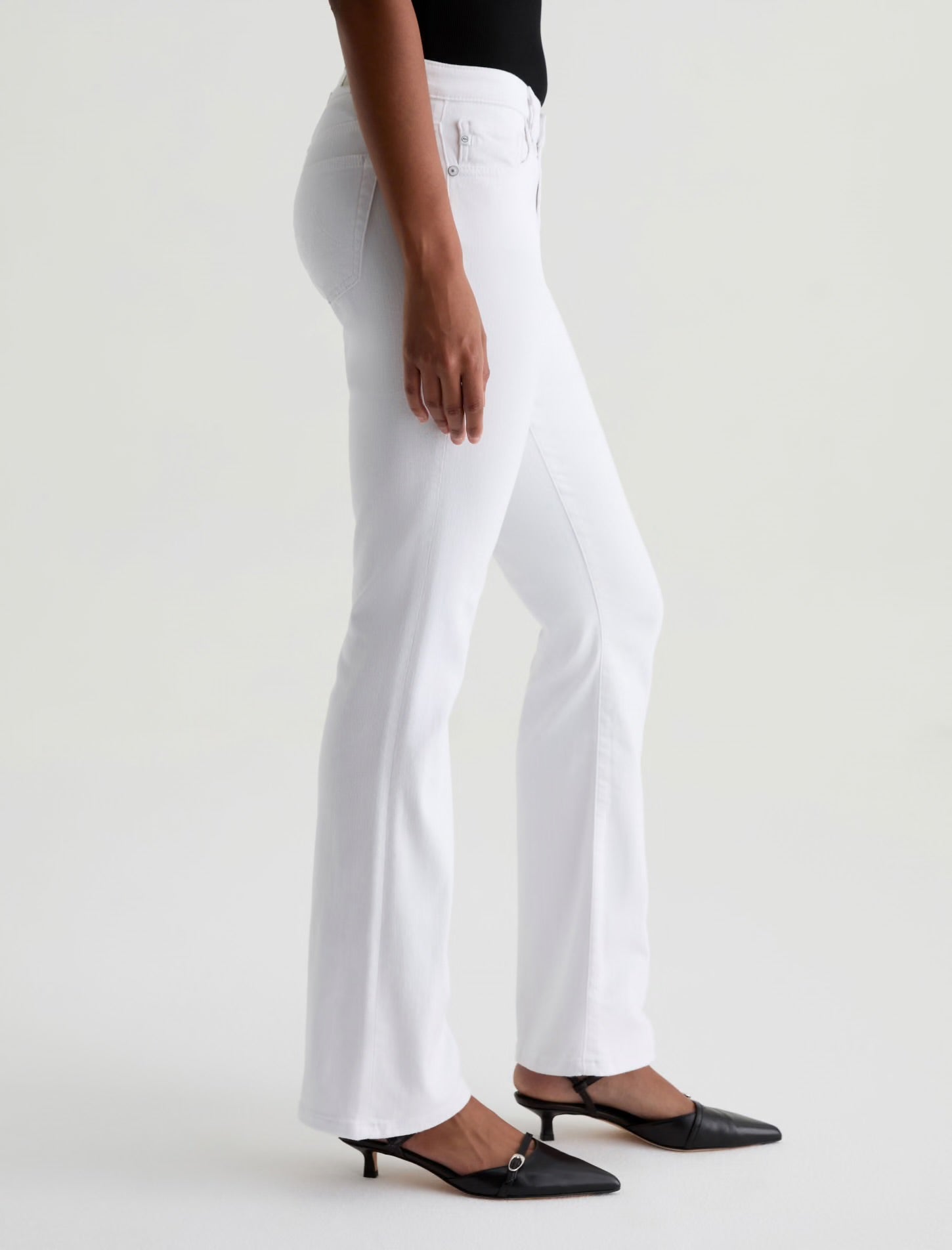 Angel Low-Rise Boot Cut- Gallery White