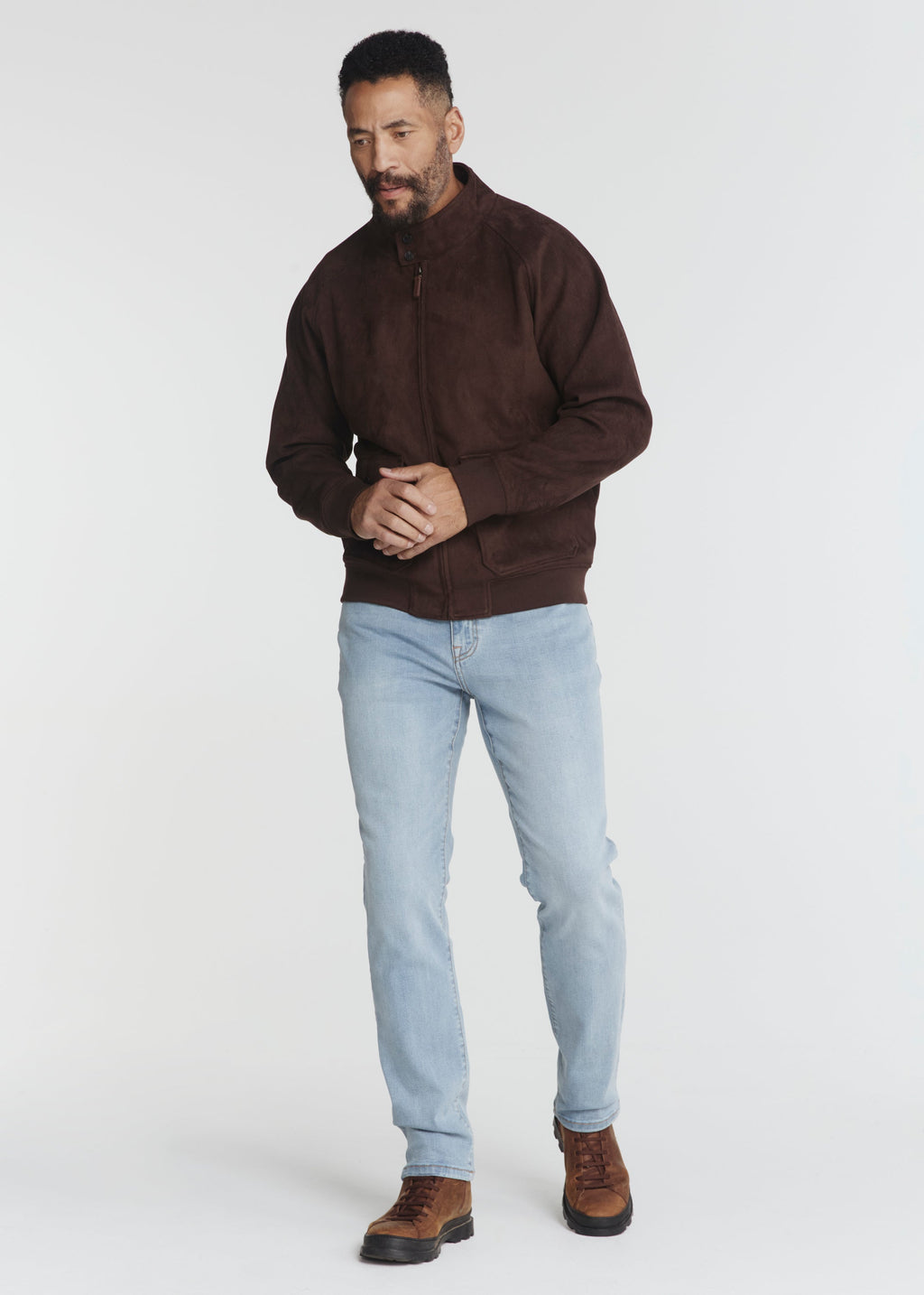 Clutch Suede Jacket - Coffee