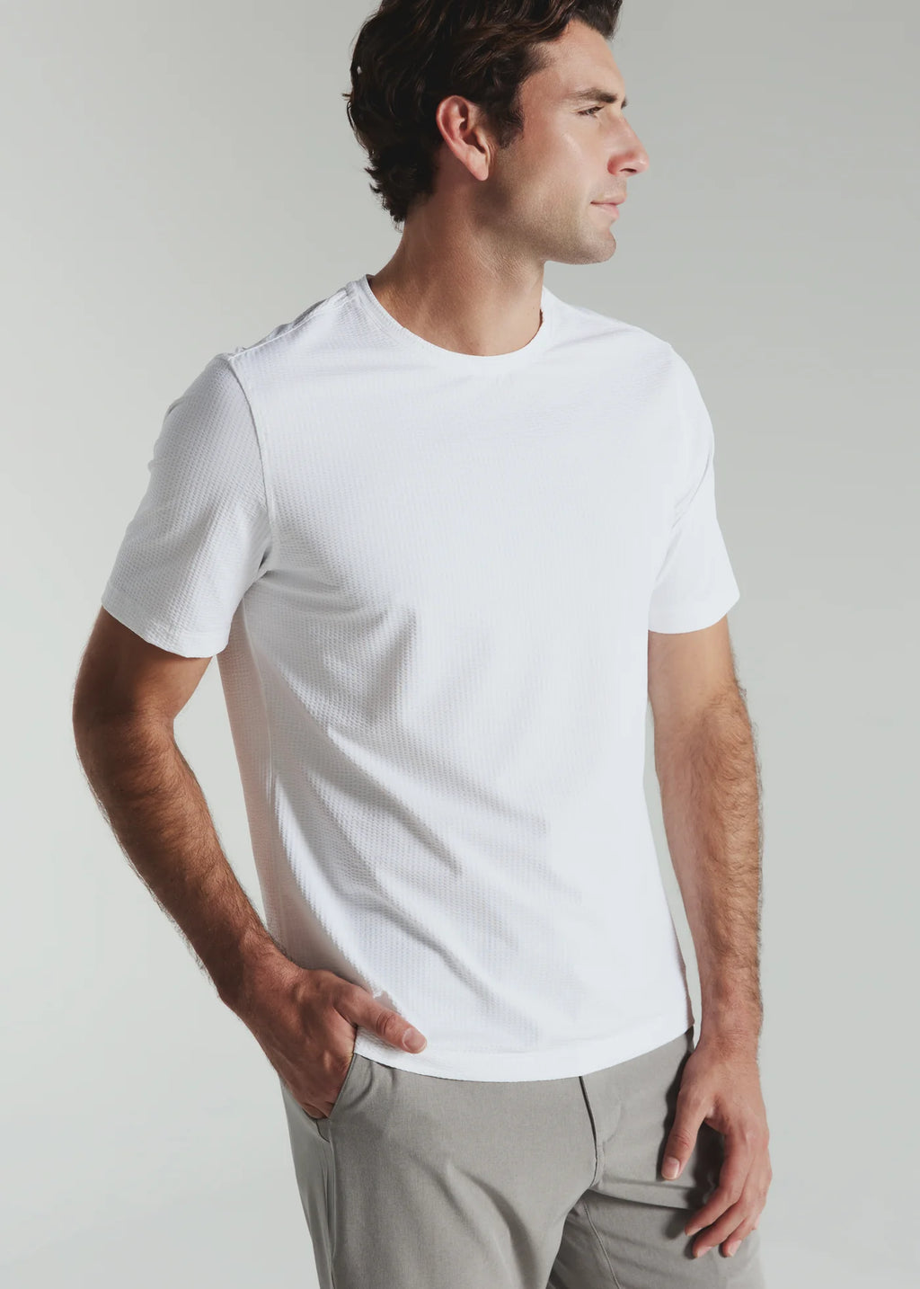 Sutherland Seersucker Stretch Tee