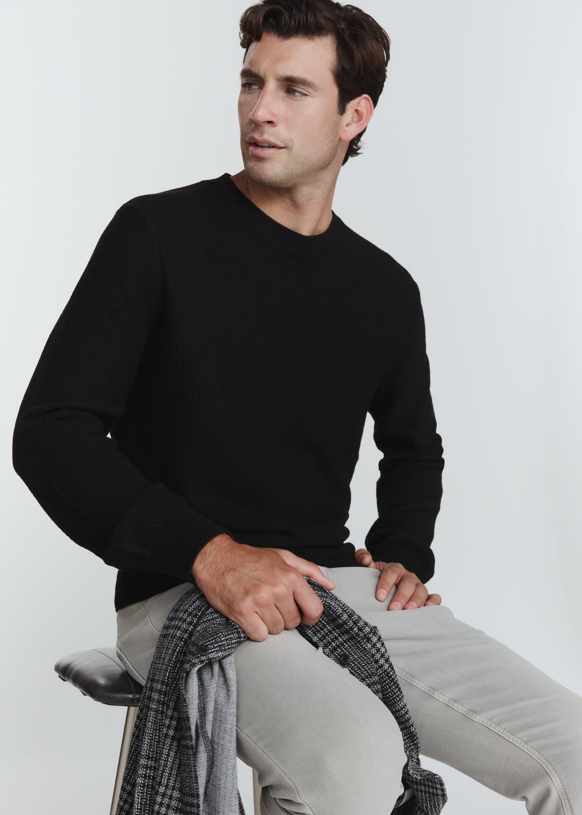 Brentwood Crew Sweater - Black