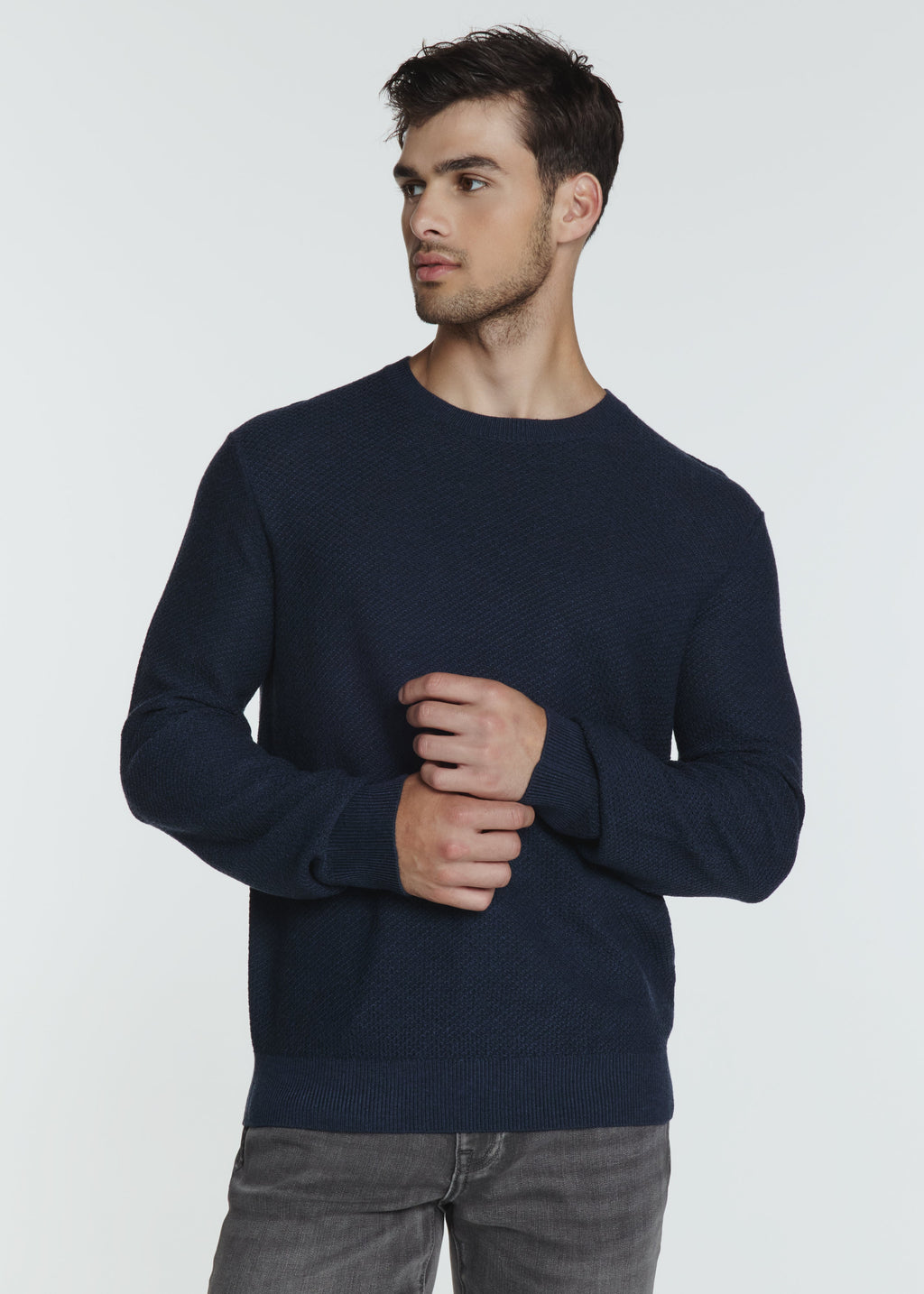 Brentwood Crew Sweater - Navy