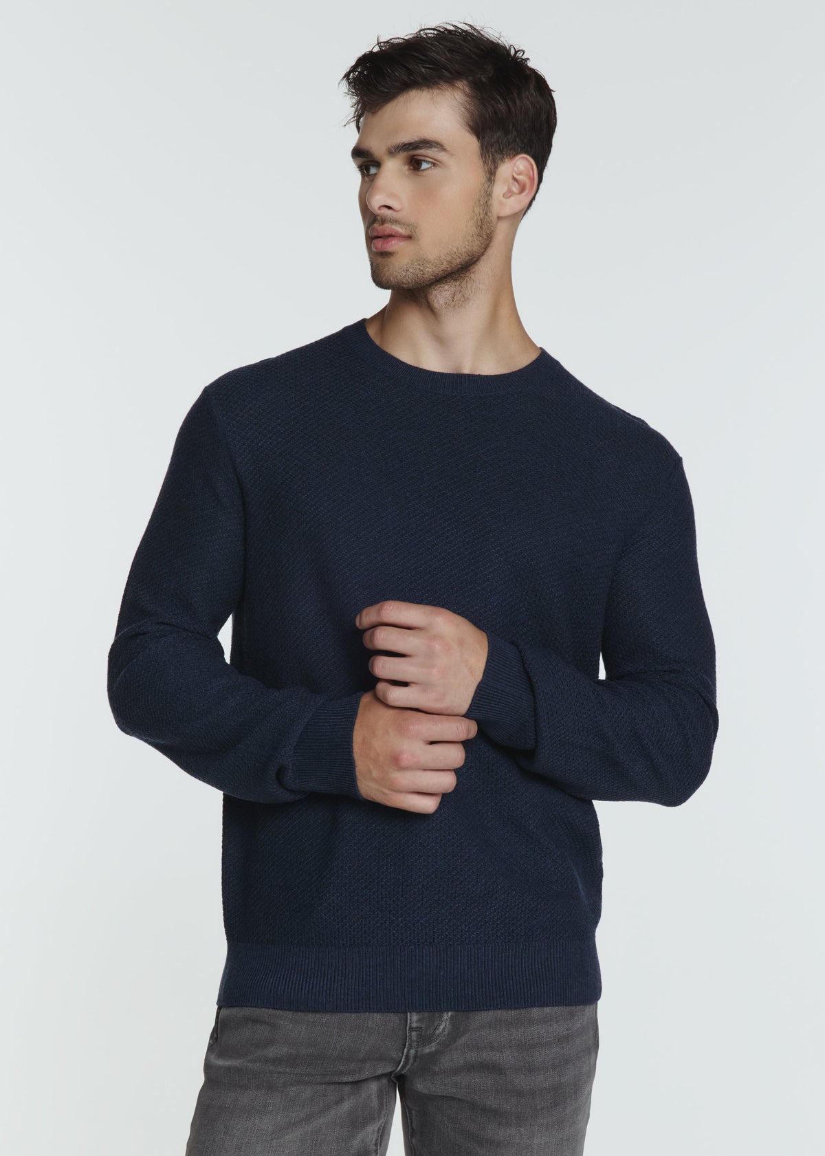 Brentwood Crew Sweater - Navy