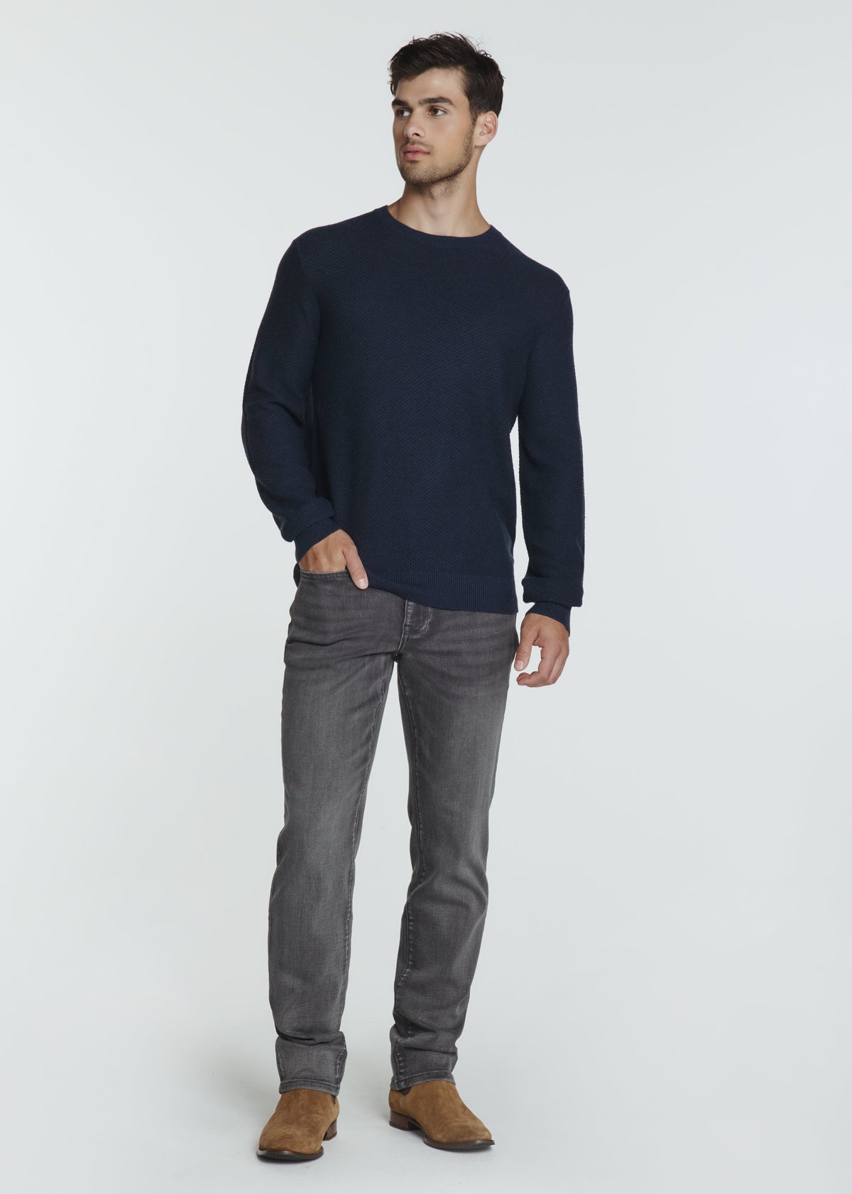Brentwood Crew Sweater - Navy
